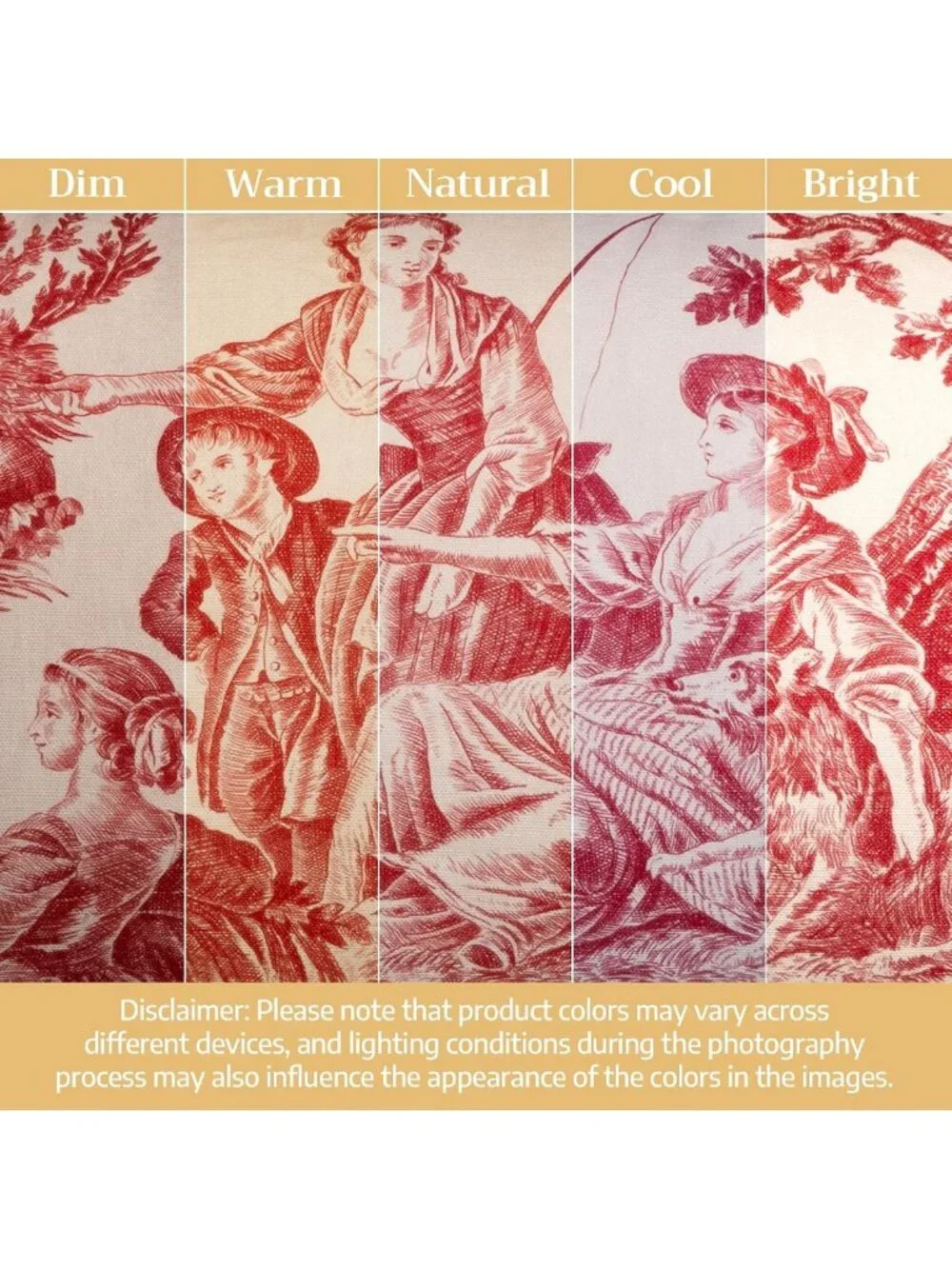 Decorative 18x18 Cotton Pillow Covers - Toile Throw Pillows for Couch & Chair